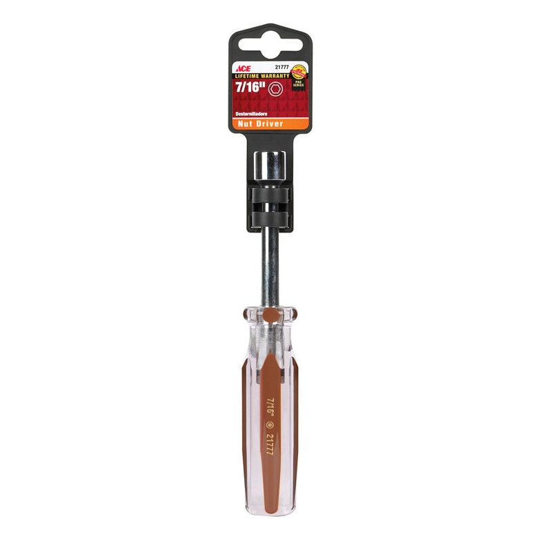 Ace Nut Driver 7/16 in. x 3 in. L 1 pc. Peggable