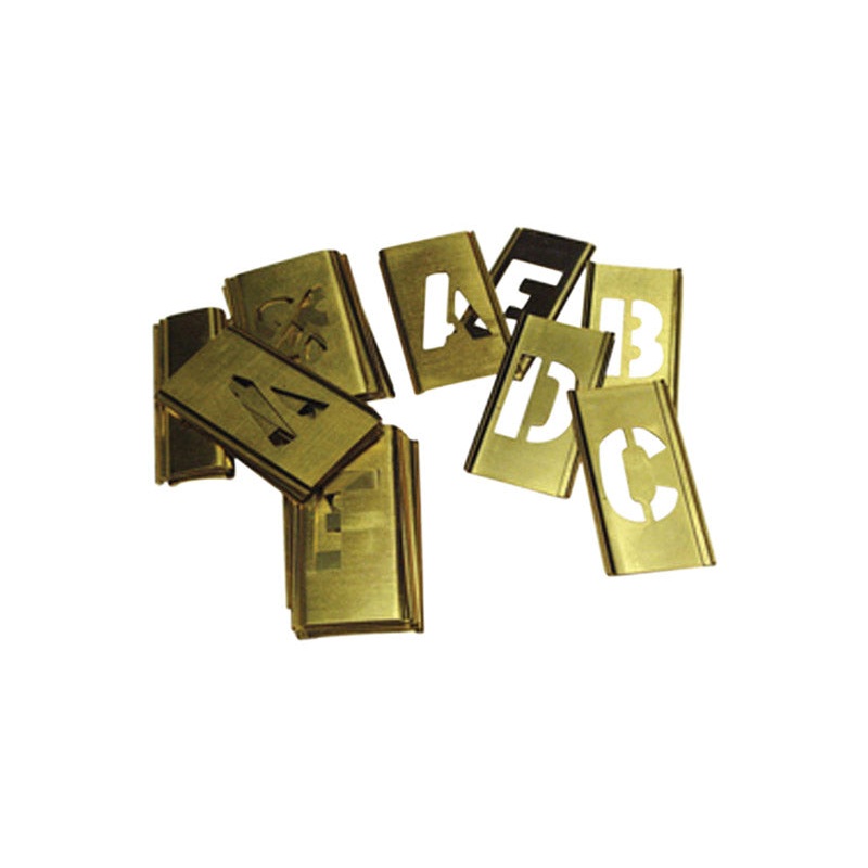 C.H. Hanson 2 in. Brass Stencil Letter Set A-Z