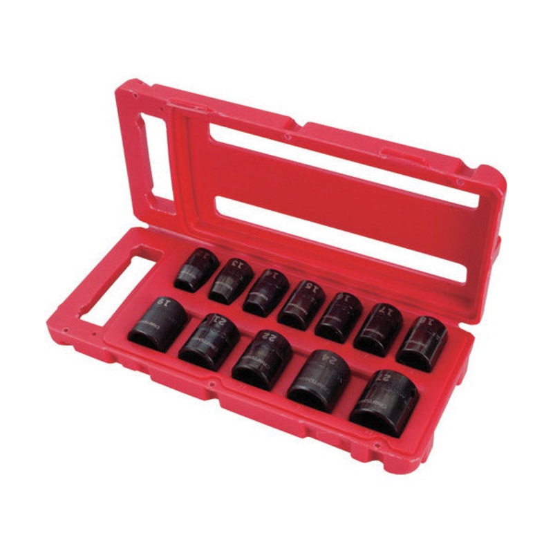 Craftsman Metric 12 pc. Steel 1/2 in. Drive Impact Socket Set