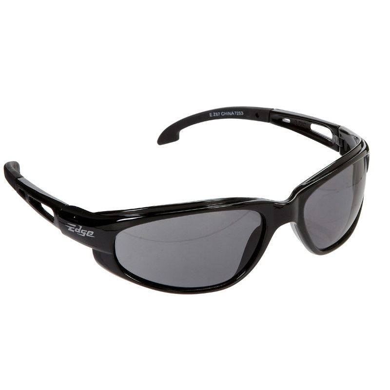 Edge Eyewear Multi-Purpose Safety Glasses Antifog Black Lens Black Frame Bulk