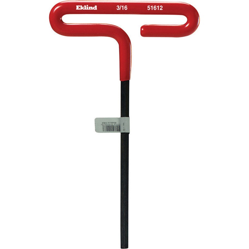 Eklind SAE T-Handle 6 in. L Hex Key 3/16
