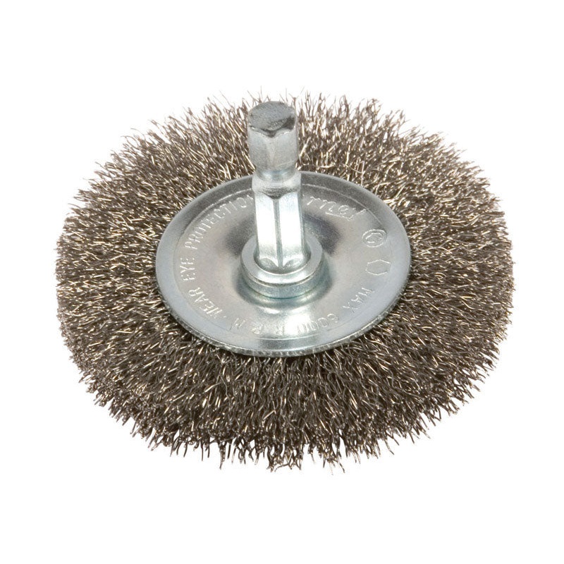 Forney 2 in. Dia. Fine Crimped Wire Wheel Brush 6000 rpm