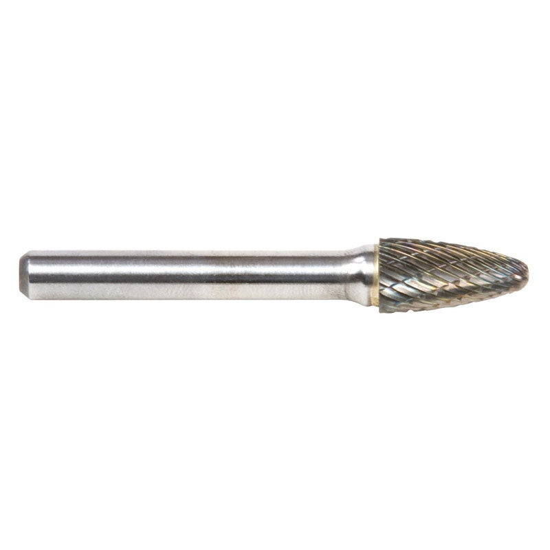 Forney 3/8 in. Dia. x 2.5 in. L Tree Burr Tungsten Carbide 1 pc.