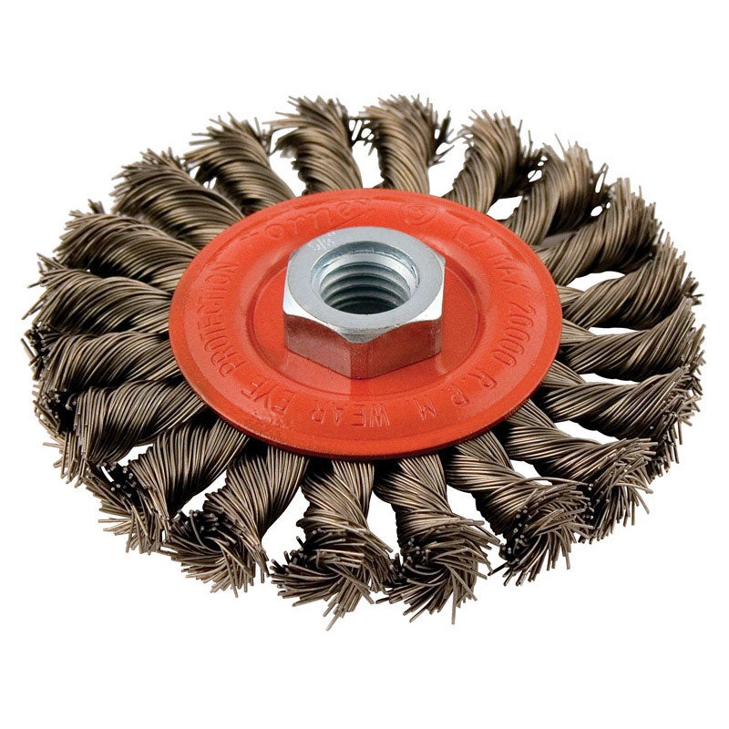 Forney 4 in. Crimped Wire Wheel Brush Metal 20000 rpm 1 pc.