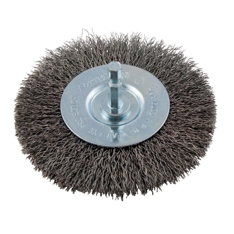 Forney 4 in. Dia. Coarse Crimped Wire Wheel Brush 6000 rpm