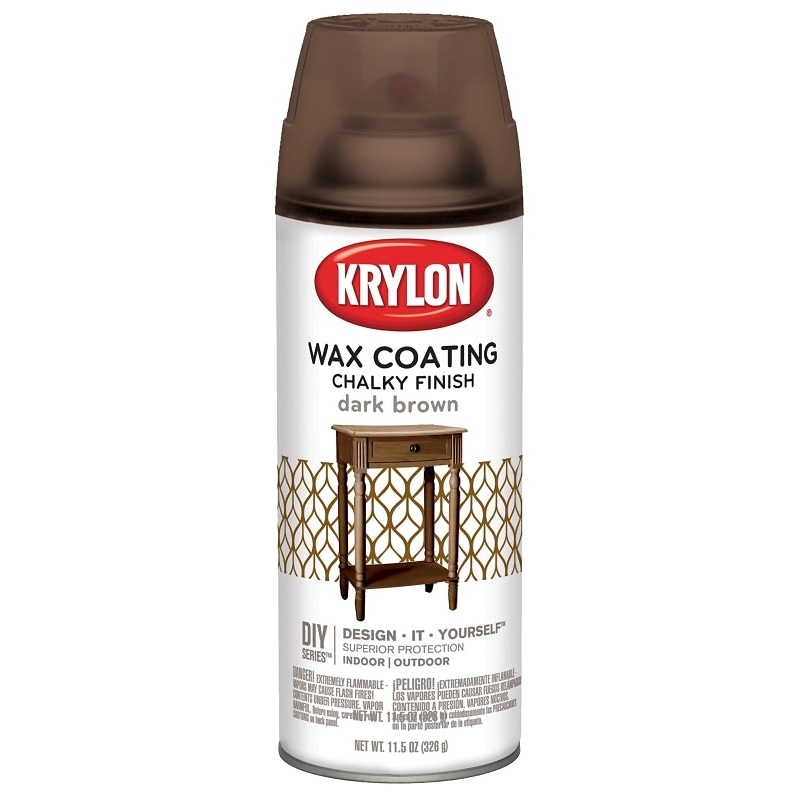 Krylon K04119000 Chalk Spray Paint, Subtle, Dark Brown, 11.75 oz, Can