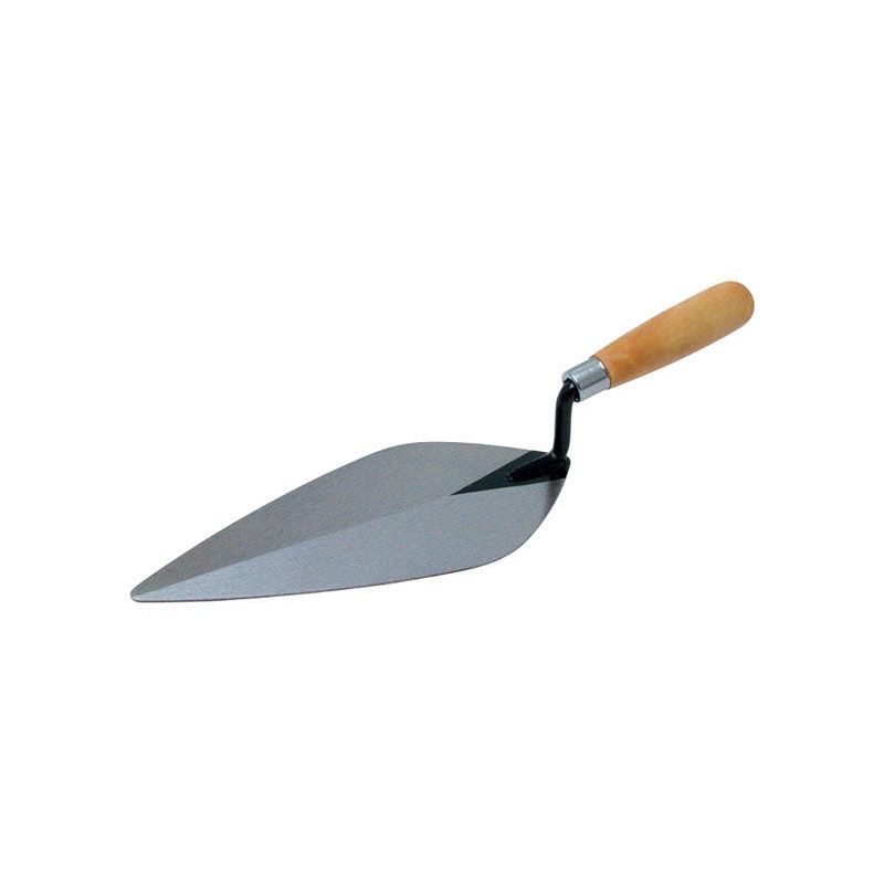 Marshalltown Nu-Pride Polished Steel London Brick Trowel 10 in. L x 4-3/4 in. W