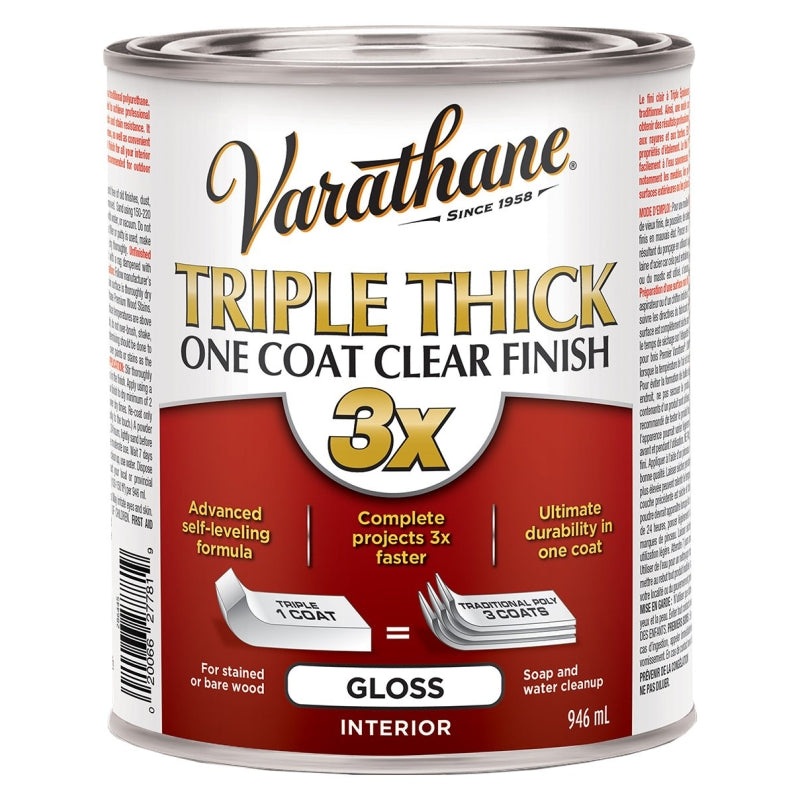 Rust-Oleum 286445 Paint, Gloss, Liquid, Clear, 946 mL, Can