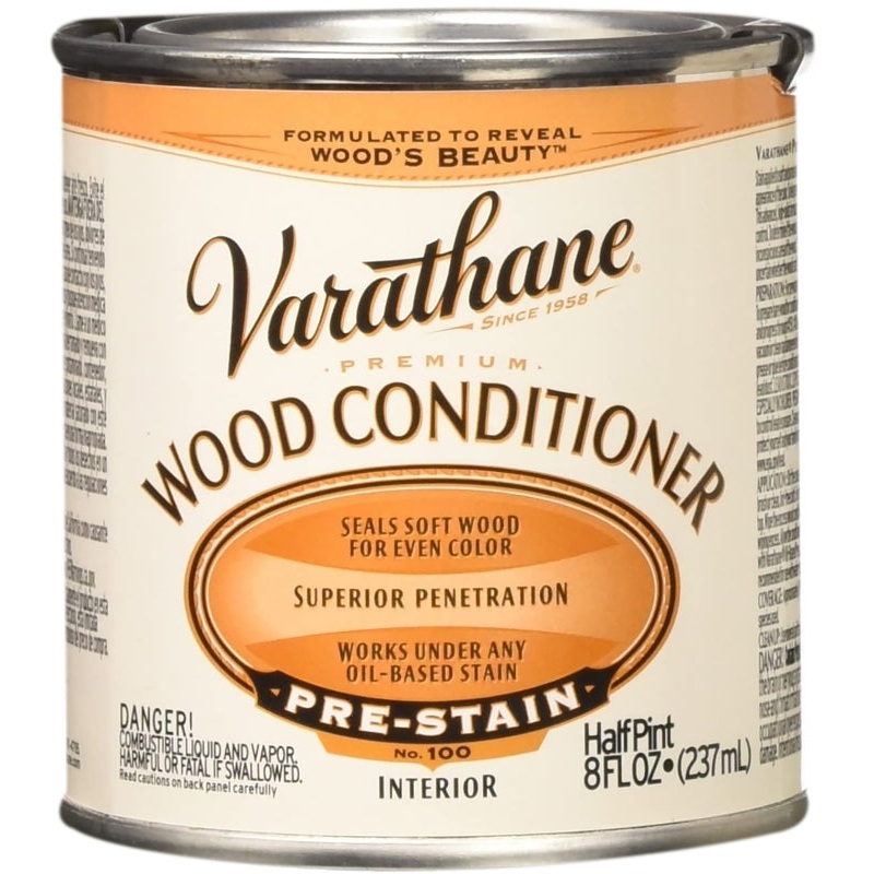 Varathane 211776 Premium Wood Conditioner, Clear, Liquid, 0.5 pt, Can