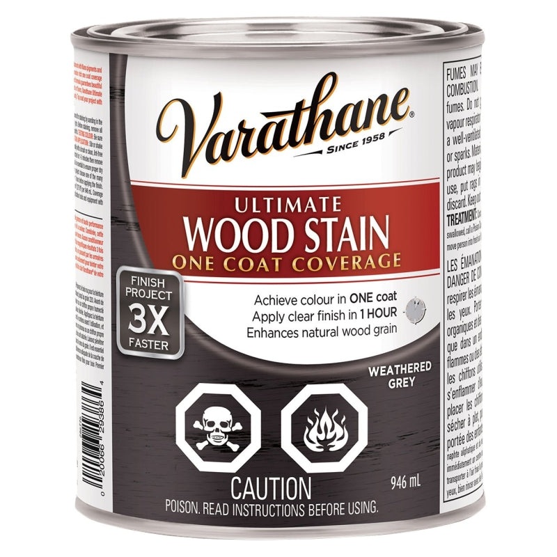 Varathane 286776 Stain, Weathered Gray, Liquid, Can