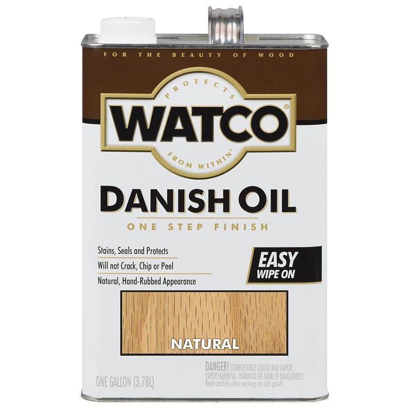 Watco 65731 Danish Oil, Natural, Liquid, 1 gal, Can, Pack of 2