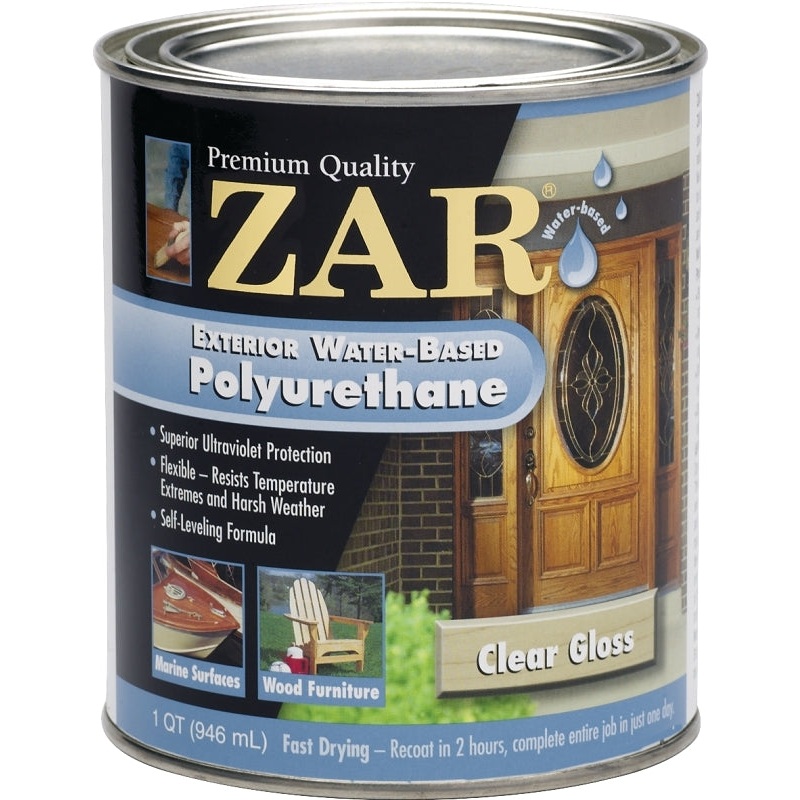 ZAR 32612 Polyurethane, Gloss, Liquid, Amber, 1 qt, Can