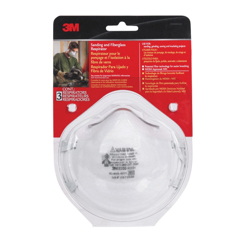 3M Sanding and Fiberglass Respirator 3 pk