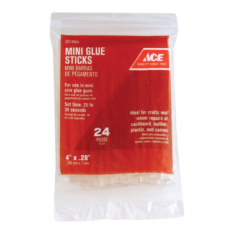 Ace All Purpose Glue Stick 0.5 in. Dia. x 4 in. L 24 pk