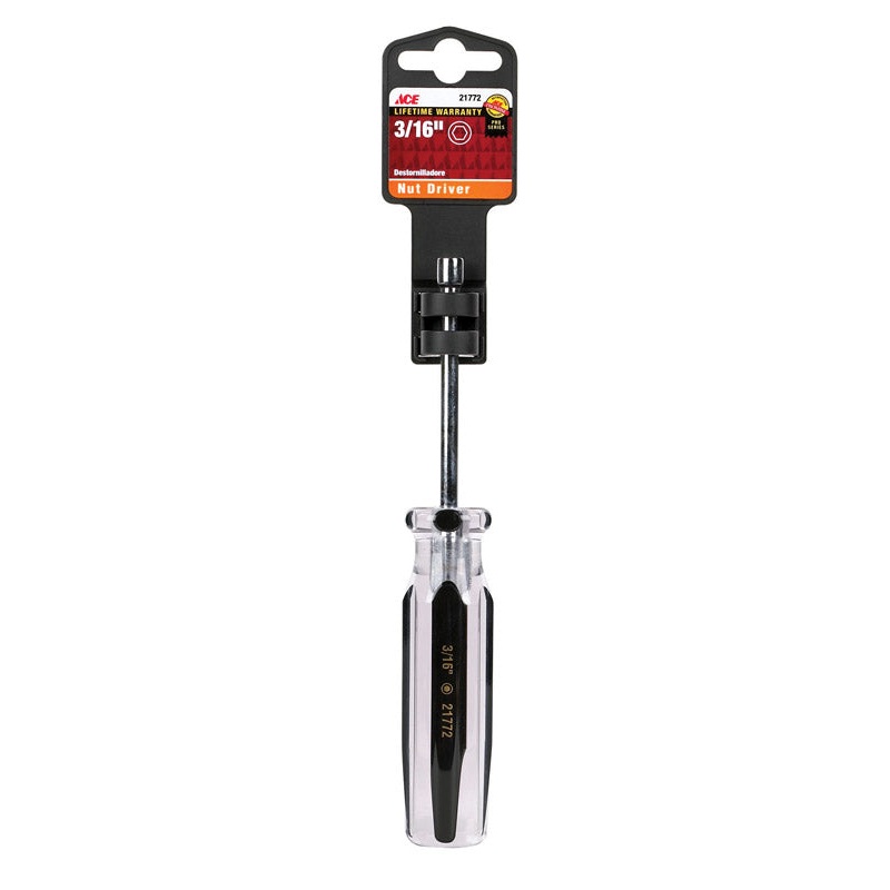 Ace Nut Driver 3/16 in. x 3 in. L 1 pc. Peggable
