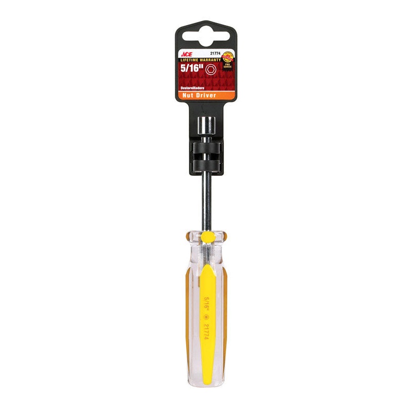 Ace Nut Driver 5/16 in. x 3 in. L 1 pc. Peggable