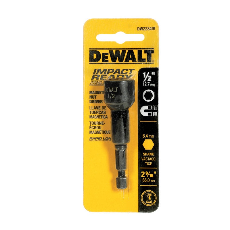 DeWalt Impact Ready Magnetic Tip 2-9/16 in. L x 2-9/16 in. L x 1/2 in. Nut Driver Magnetic
