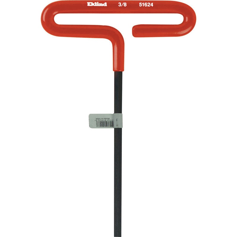Eklind SAE T-Handle 6 in. L Hex Key 3/8 Red