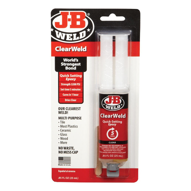 J-B Weld Clear Weld Gel Epoxy .85 oz.