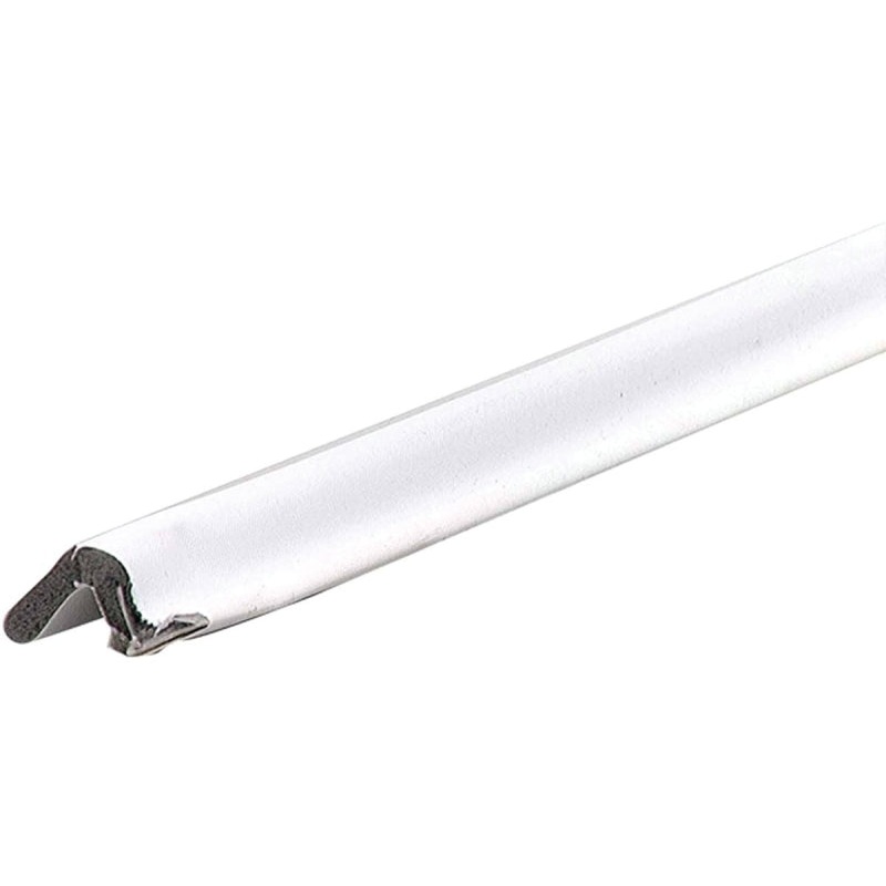 M-D 70068 Kerf Weatherstrip, 96 in L, Vinyl, White