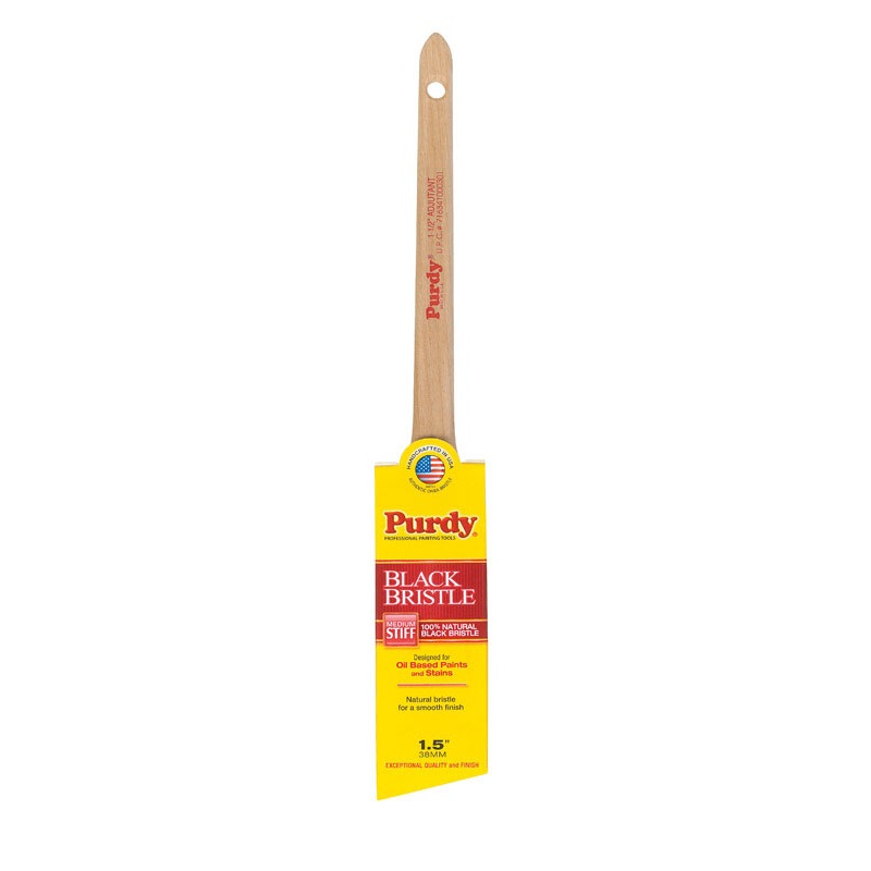 Purdy Adjutant 1 1/2 in. W Angle Black China Bristle Trim Paint Brush