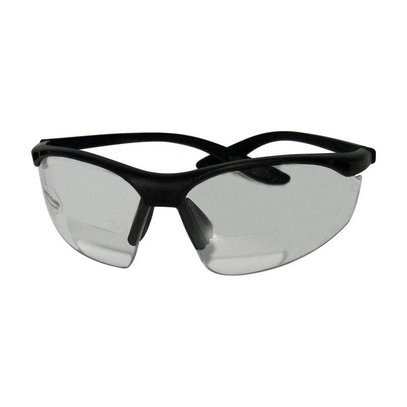 Sierra Ranch Multi-purpose Bi-Focal Safety Readers Clear Lens Black Frame Bulk