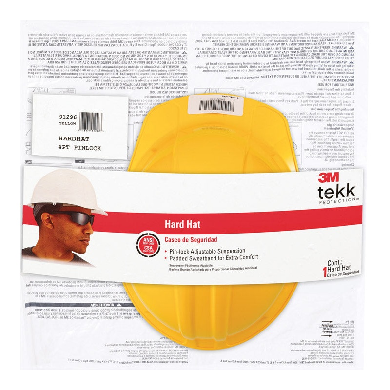 Tekk Yellow Hard Hat Polyethylene