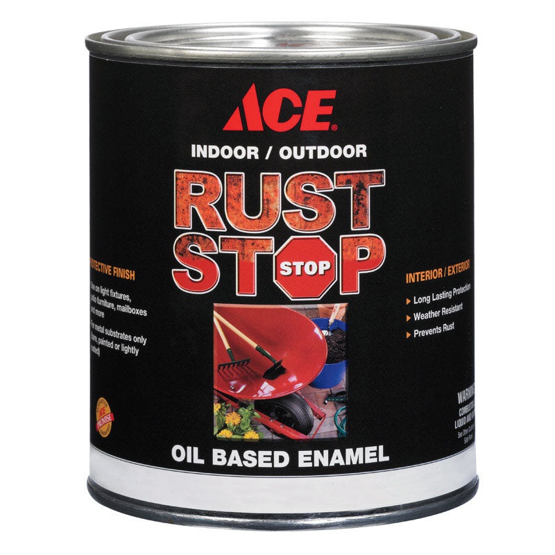Ace Gloss Mid Tone Rust Stop Oil-based Enamel Paint 400g/L Tintable Base 1 qt.