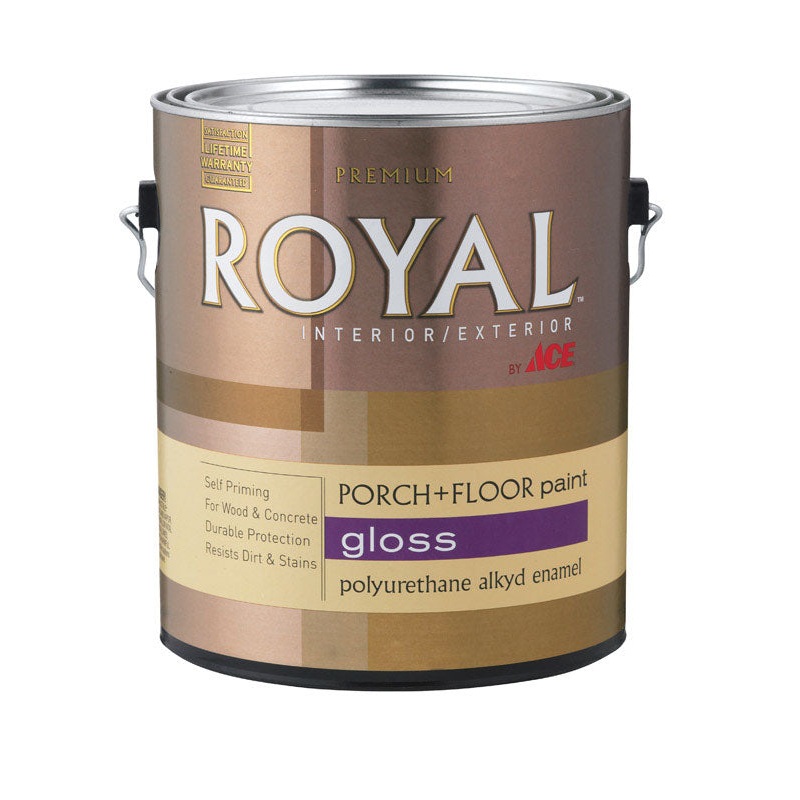Ace Gloss Polyurethane Enamel Porch + Floor Paint 250g/L Slate Gray 1 gal.