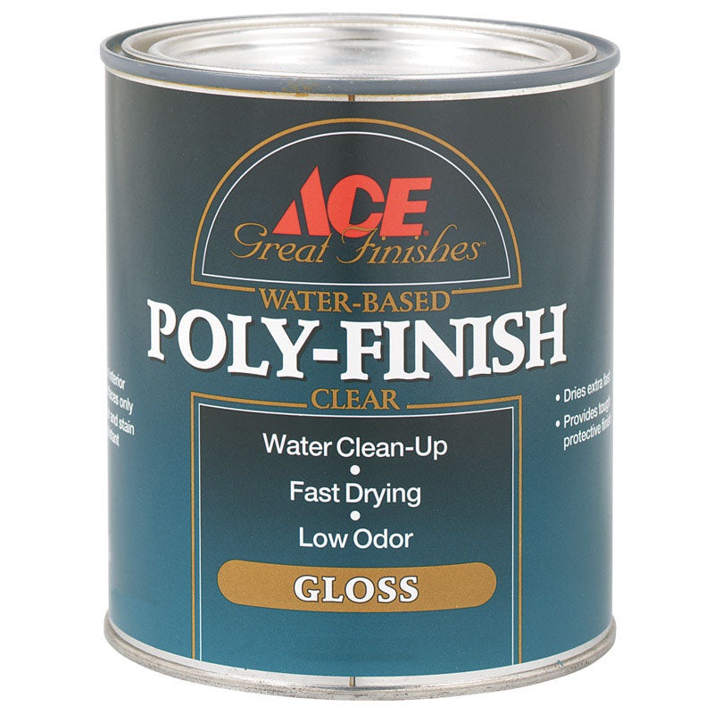 Ace Indoor Clear Gloss Water Based Poly-Finish 1 qt.