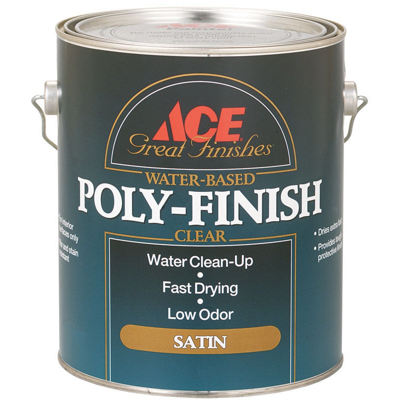 Ace Indoor Clear Satin Water Based Poly-Finish 1 gal.