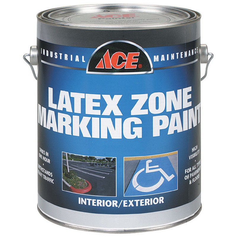 Ace Interior/Exterior Latex Traffic Marking Paint Yellow 1 gal.