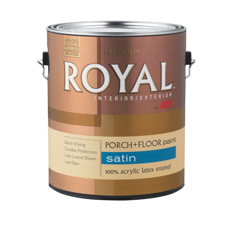 Ace Royal Interior/Exterior Latex Porch & Floor Paint Satin 1 gal. Deep Tone Base