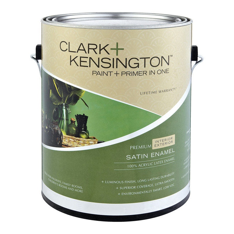 Clark+Kensington Interior/Exterior Acrylic Latex Paint and Primer Yellow Satin 1 gal.