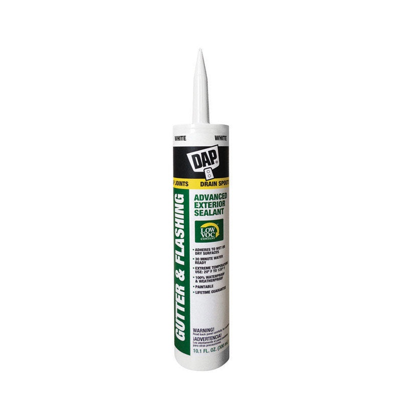 Dap Gutter and Flashing Caulk White 10.1 oz.
