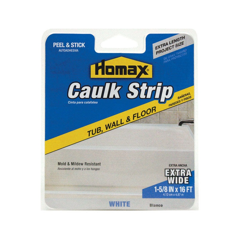 Homax Caulk Strips White 1-5/8 in. x 16 ft.