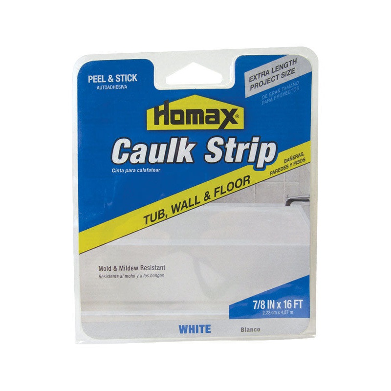 Homax Caulk Strips White 7/8 in. x 16 ft.