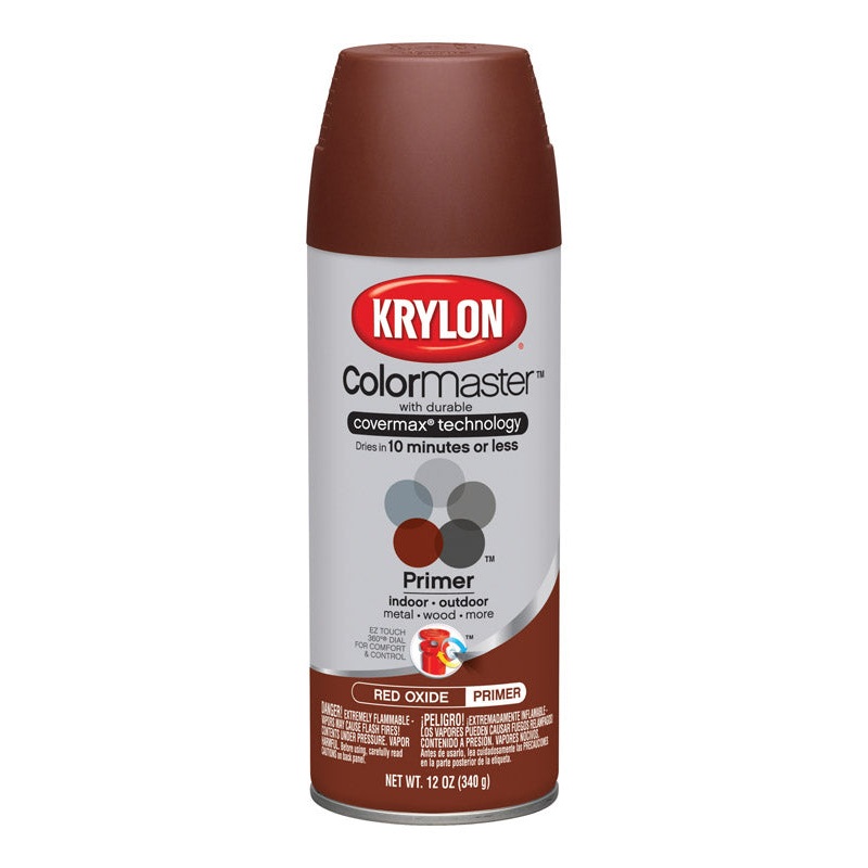 Krylon ColorMaster Interior and Exterior Primer 12 oz. Red Smooth