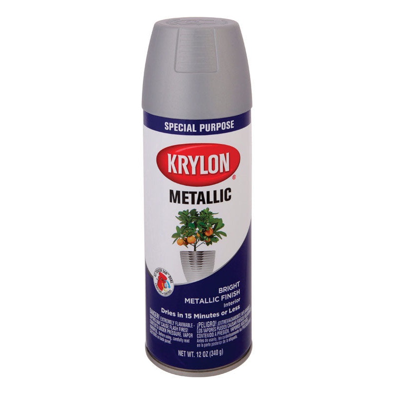 Krylon Special Purpose Chrome Aluminium High Gloss Metallic Paint Spray 12 oz.