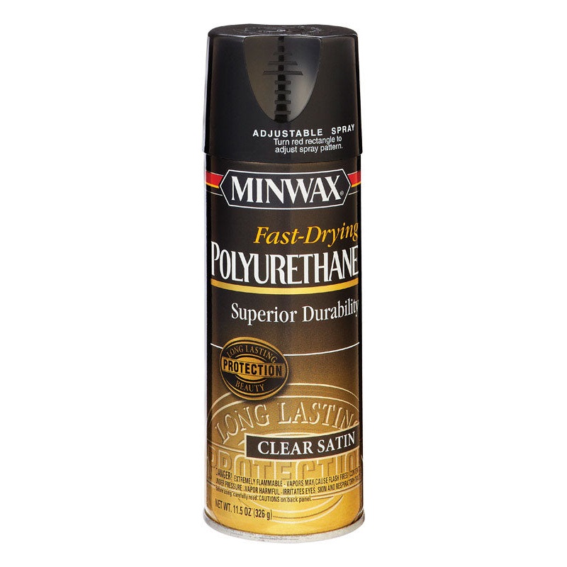 Minwax Satin Clear Fast Drying Polyurethane Spray 11.5 oz.