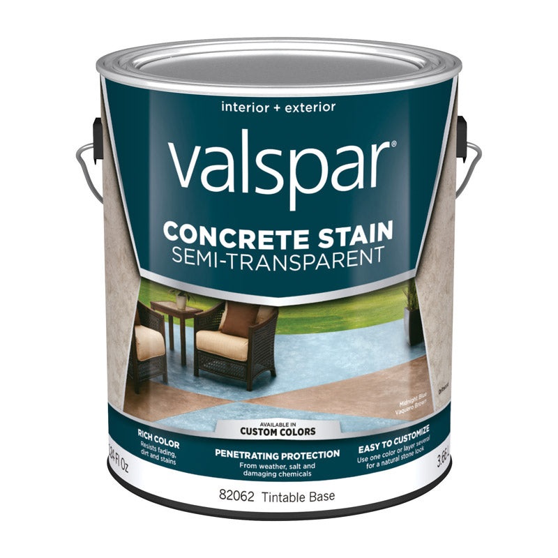 Valspar Semi-Transparent Latex Concrete Stain Tintable Tintable 1 gal.