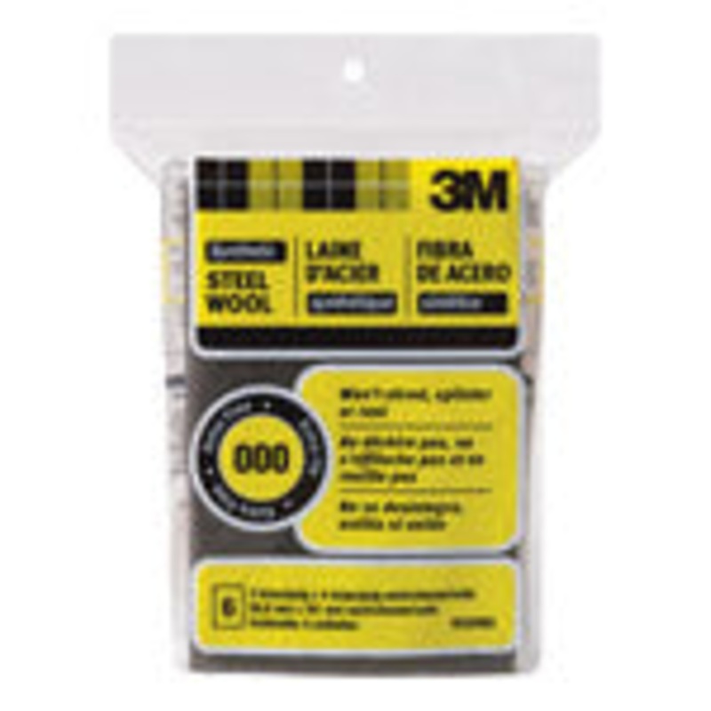 3M 2 in. W x 4 in. L Extra Fine 000 Steel Wool