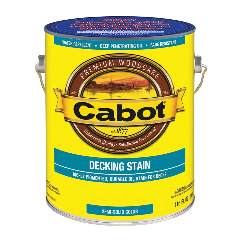 Cabot Semi-Solid Oil-Based Decking Stain Neutral Base Tintable 1 gal.