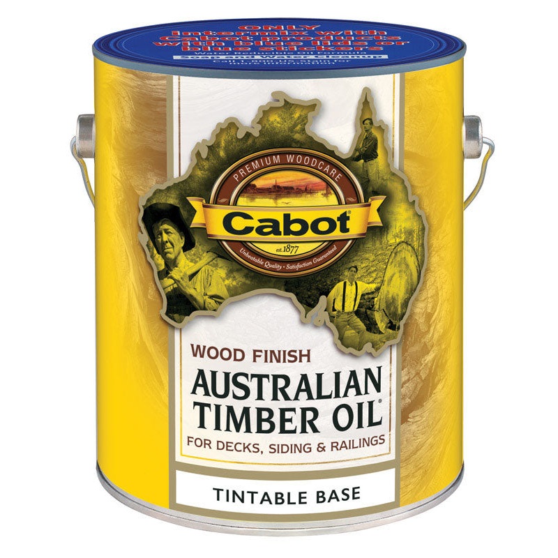 Cabot Wood Finish Transparent Oil-Modified Australian Timber Oil Tintable Base Tintable 1 gal.