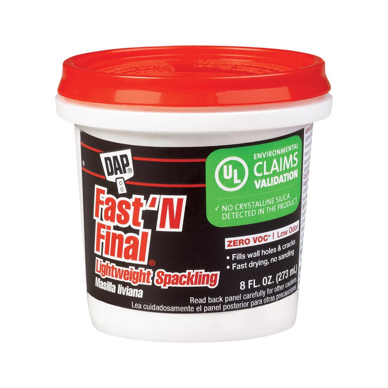 DAP Fast ‘N Final Ready to Use White Lightweight Spackling Compound 0.5 pt.
