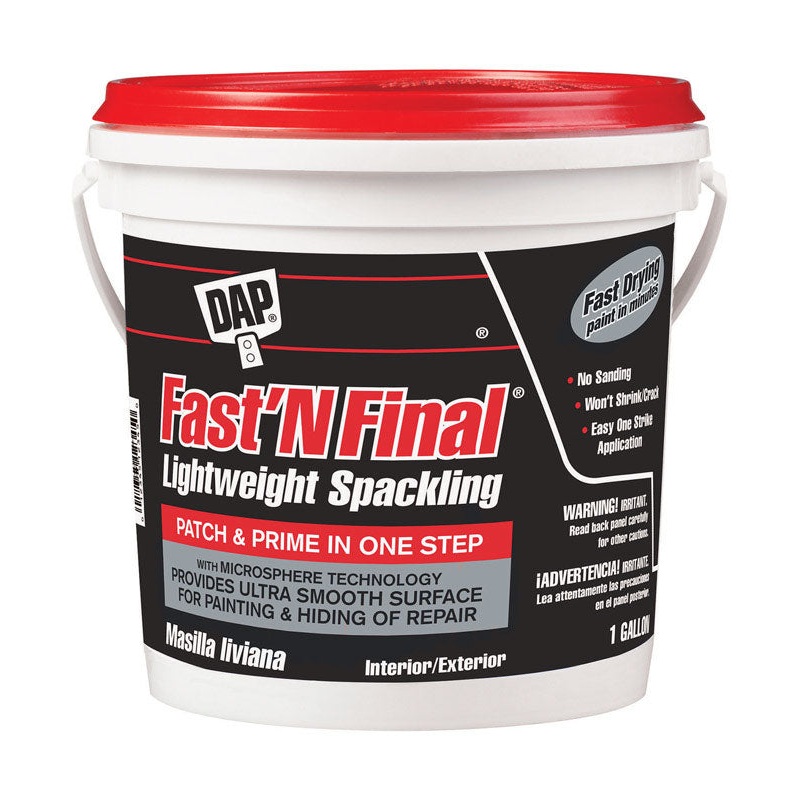 DAP Fast ‘N Final Ready to Use White Lightweight Spackling Compound 1 gal.
