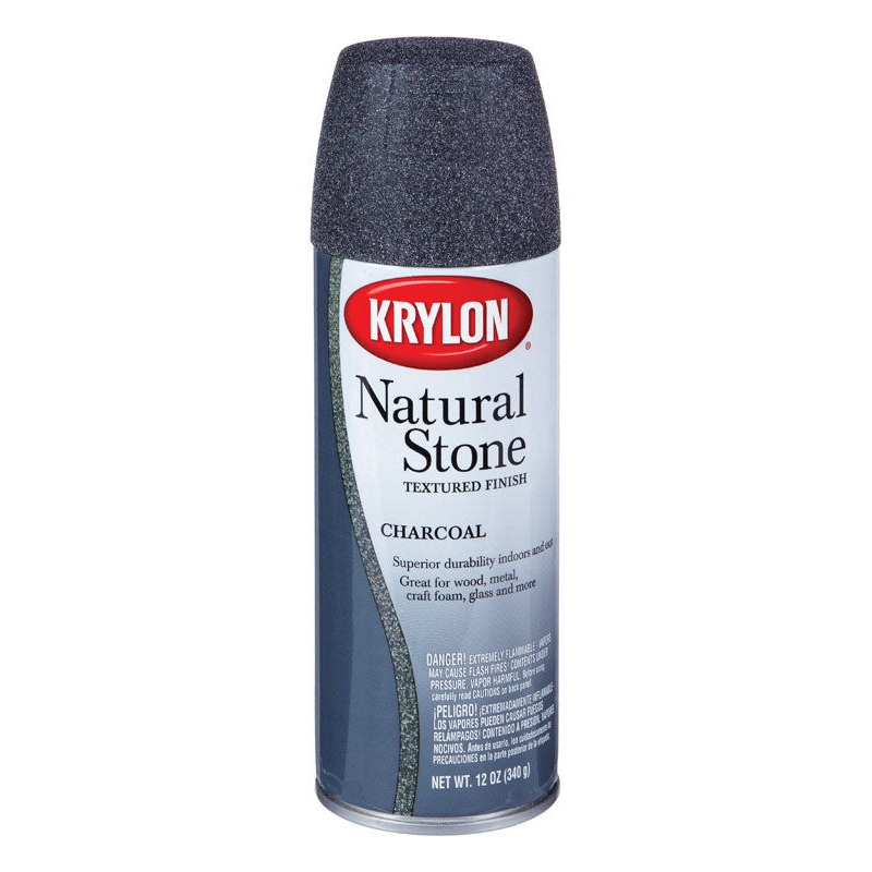 Krylon Charcoal Textured Natural Stone Spray Paint 12 oz.