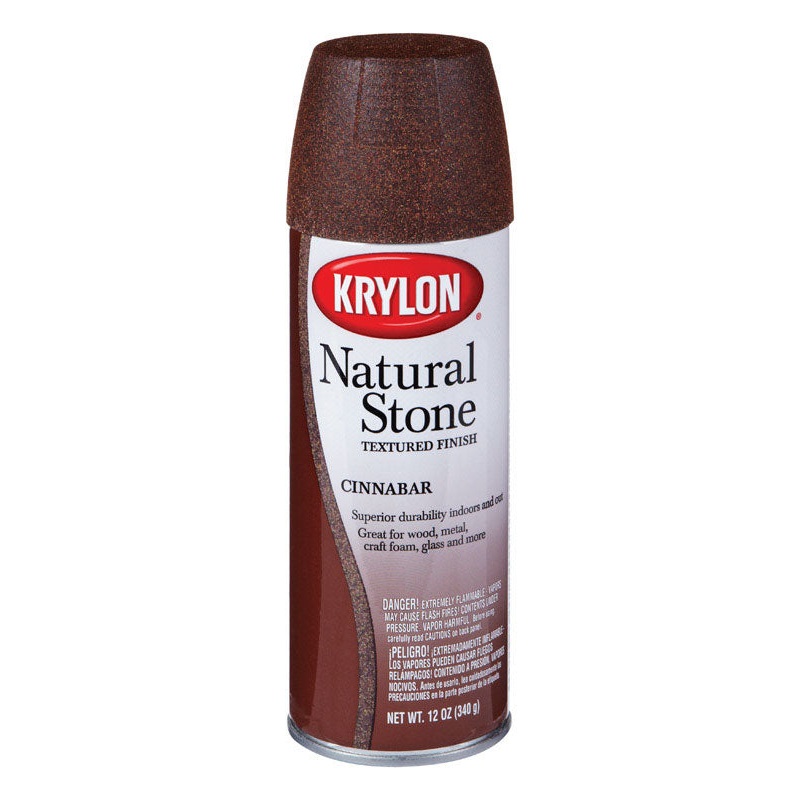 Krylon Cinnabar Textured Natural Stone Spray Paint 12 oz.