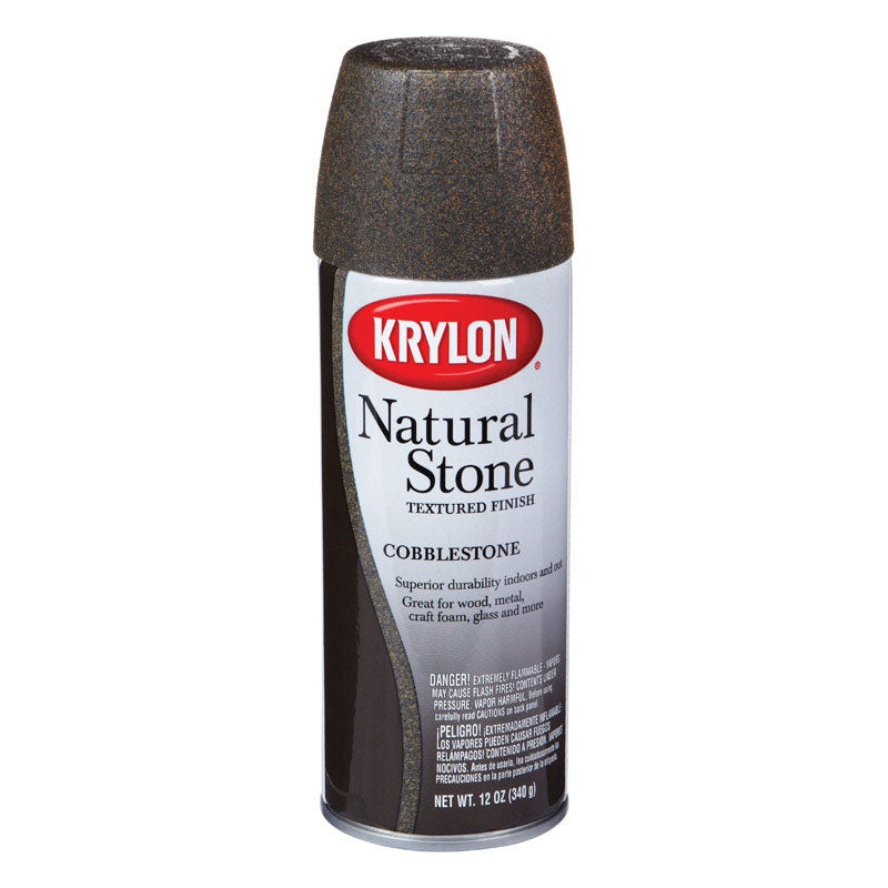 Krylon Cobblestone Textured Natural Stone Spray Paint 12 oz.