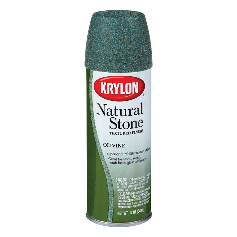 Krylon Olivine Textured Natural Stone Spray Paint 12 oz.